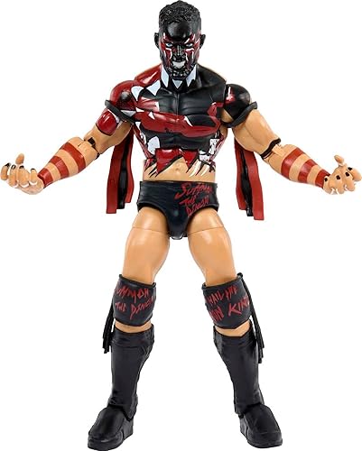 Miniatura 10 de Mattel WWE Elite Collection Figura de acción y accesorios, serie #98 Farooq Asad coleccionable de 6 pulgadas con 25 puntos de articulación y manos