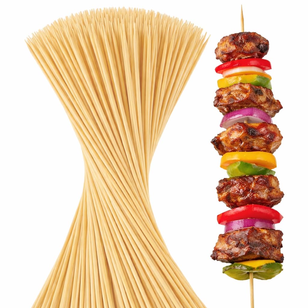 Barbeque Sticks BBQ Bamboo Skewers for Ultimate Grilling kabab | Potato Sticks | 3.0 MM Size (100, 6 Inches)-image-30