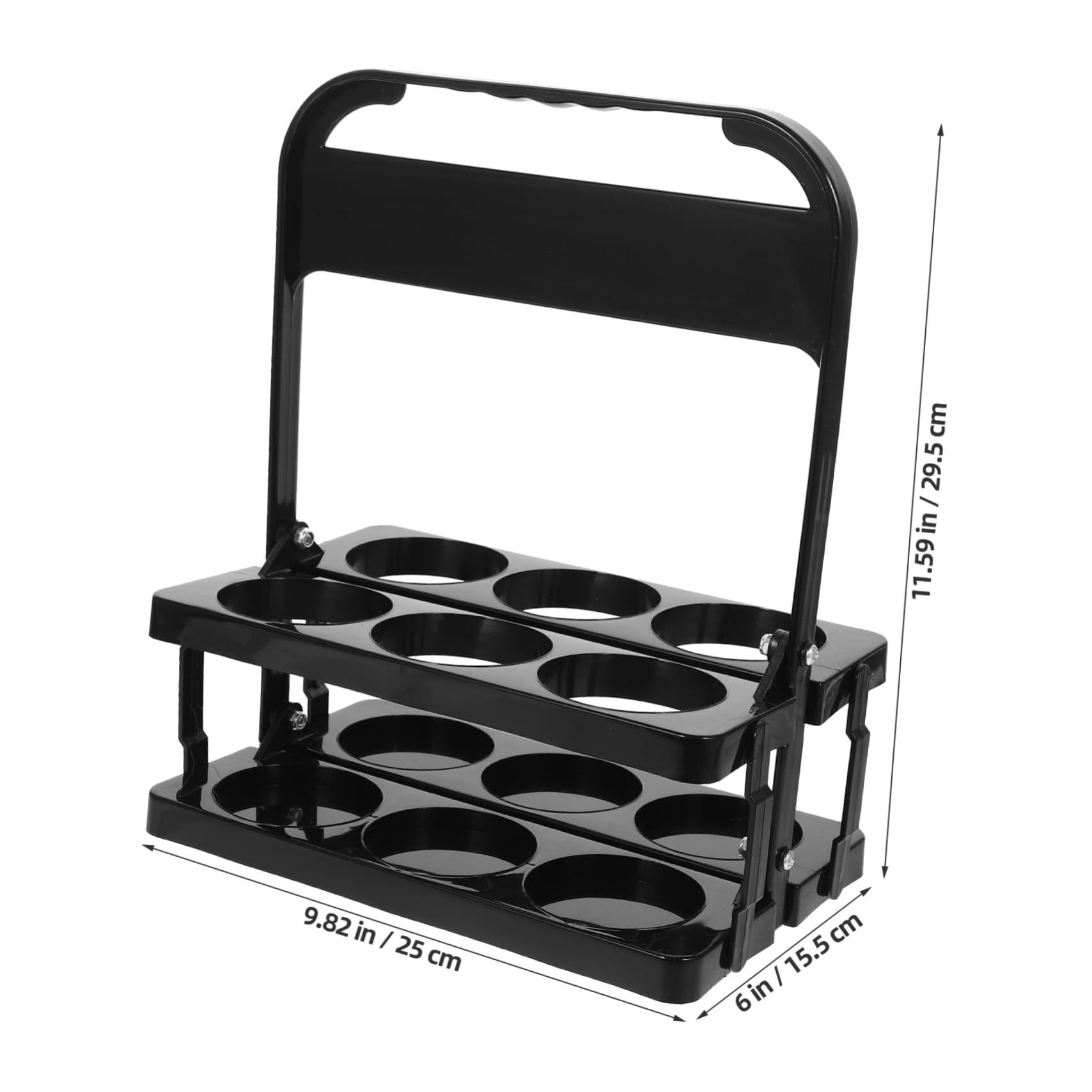 BEBEMOKO Foldable Portable Drink Carrier Slot Reusable Cup Holder with Handle for Beer Cans and Bottles Lightweight Durable for Parties and Daily Use