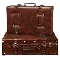 Amazon | [Arfobug] レトロなスーツケース、ヴィンテージレザー