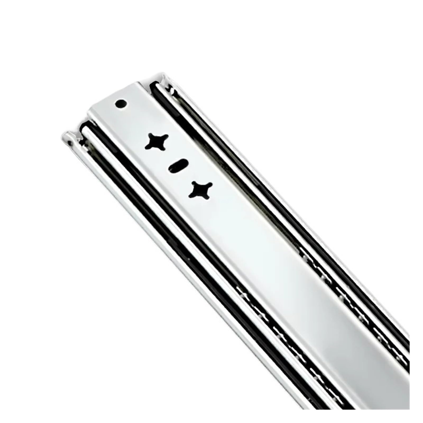 Shiketong No Lock 53Mm Locking Drawer Slides - Full Extension Ball Bearing Rails - 260Lb Load Capacity - Resistant Sus(,24In)