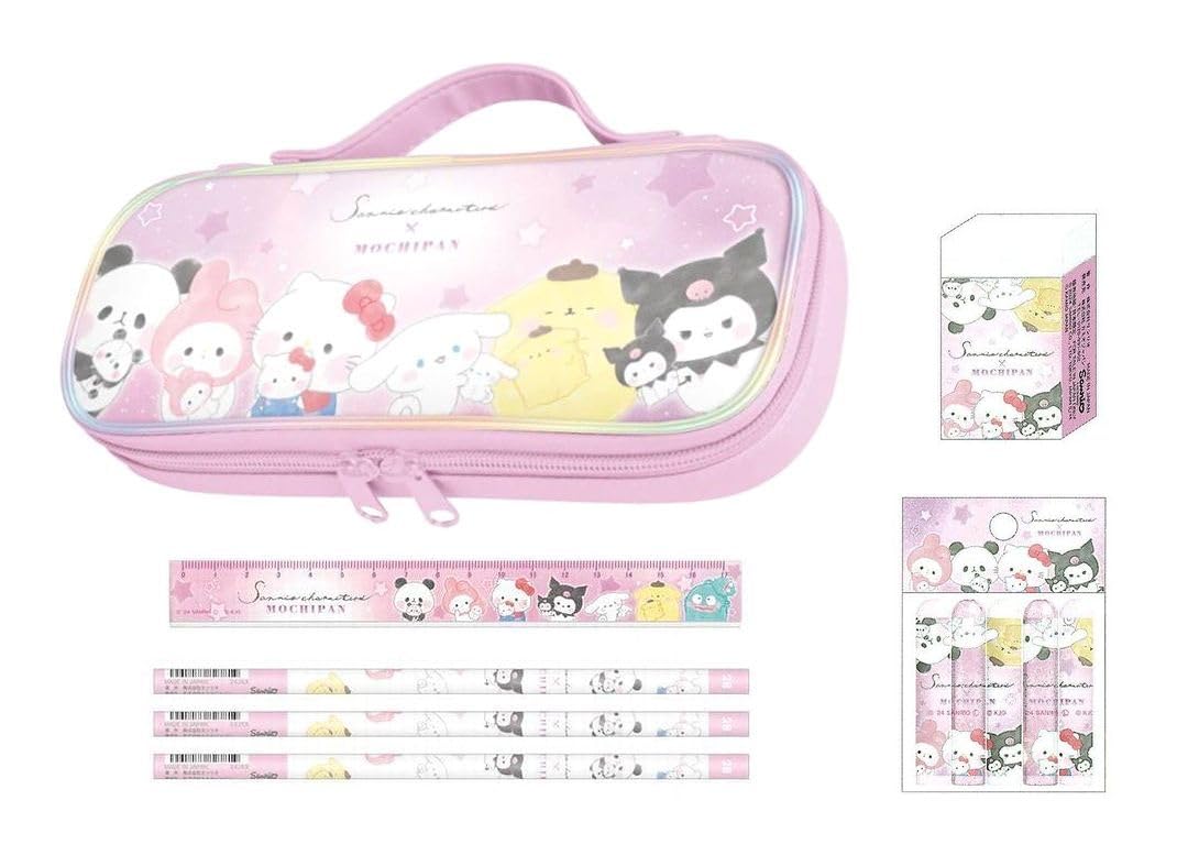 Sanrio Mochiban 5-Piece Stationery Set Pink