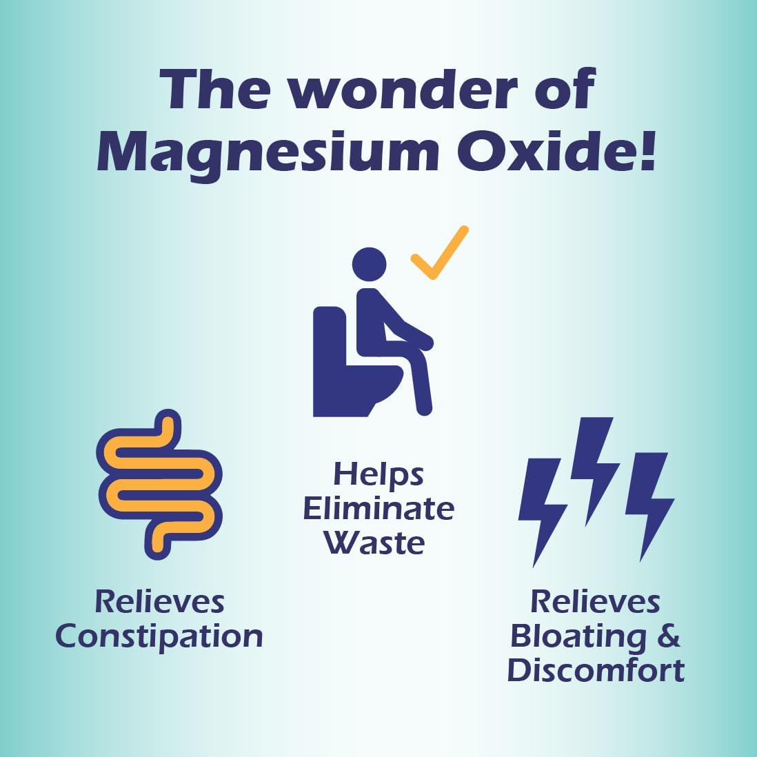 Pure & Healthy Oxypure Magnesium Oxide Colon Cleanser with Sodium Bicarbonate Veggie Capsules 120 Count