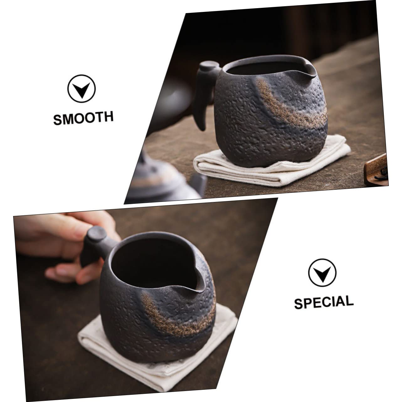 Keramik Teegeschirr Teespender aus Pottery Rund im Retro Stil