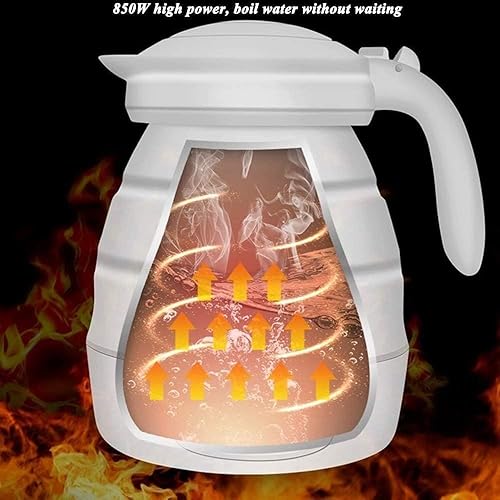 Miniatura 2 de Hervidor eléctrico plegable, caldera de agua eléctrica de silicona, tetera eléctrica plegable de viaje, hervidor de agua plegable de viaje, caldera