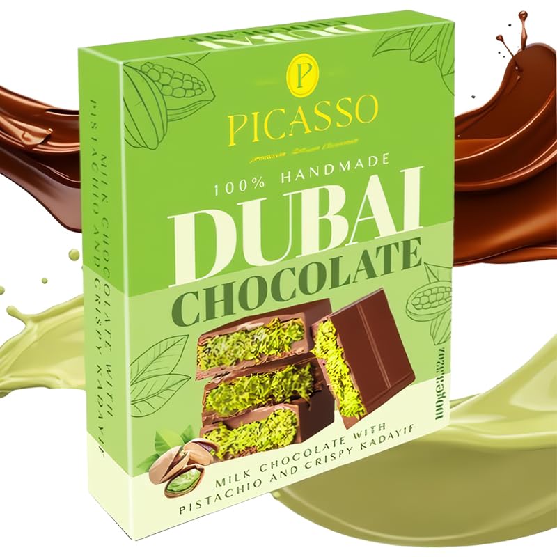 Patchi ドバイチョコレート　ピスタチオバー　175g ２つ　バレンタイン Amazon | ピカソ ドバイチョコレート ピスタチオ カダイフ 手作り