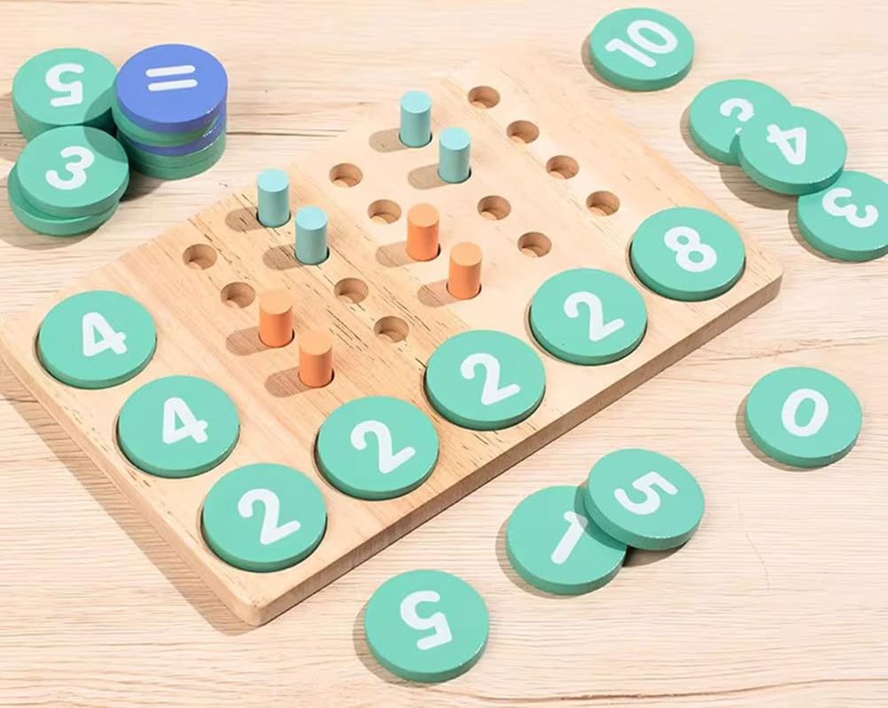 Montessori 10-ramkowy licznik matematyczny, prezent edukacyjny do szkoły domowej i zabawy w klasie