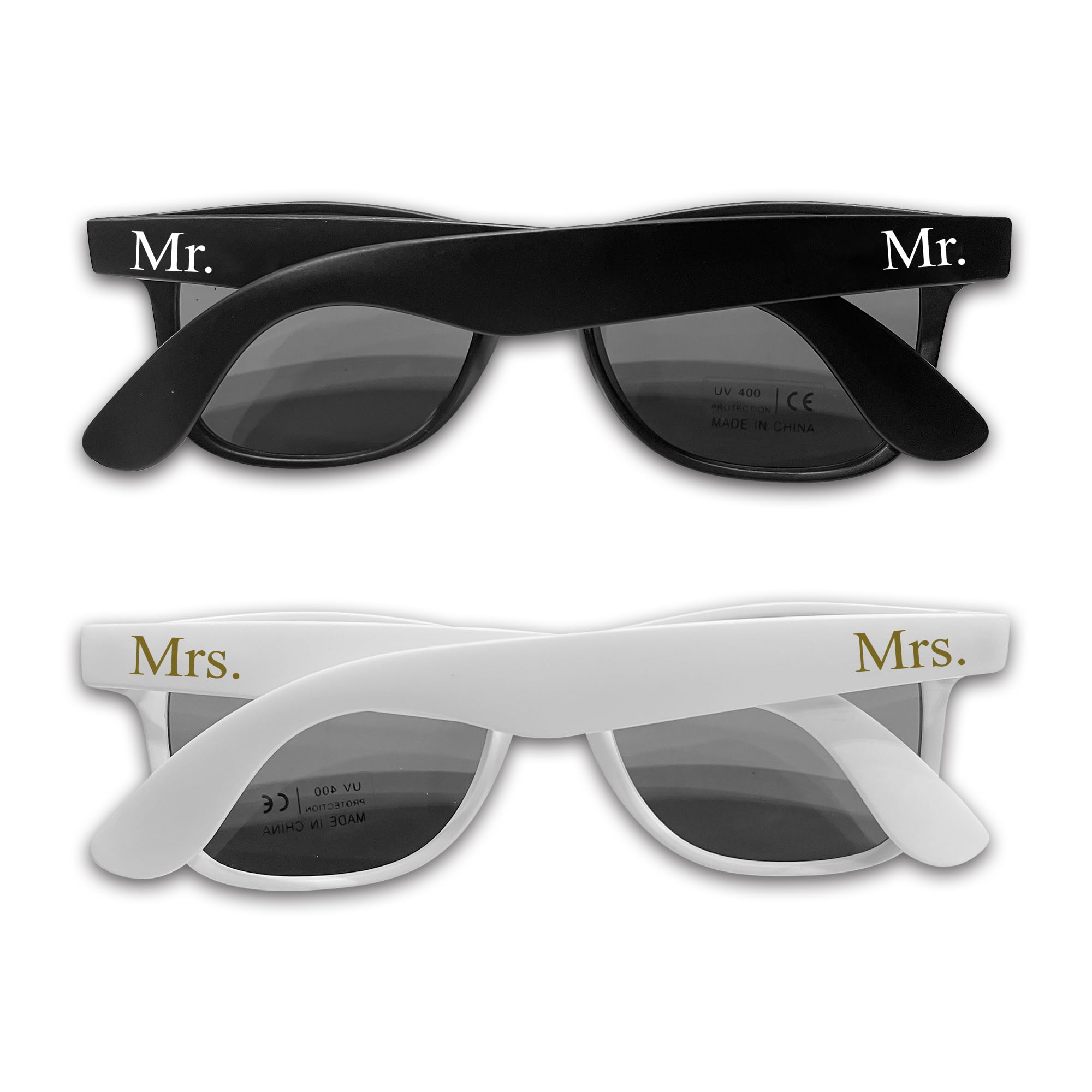 Bride and Groom Polarized Sunglasses Set, Wedding Bridal Shower Gifts.