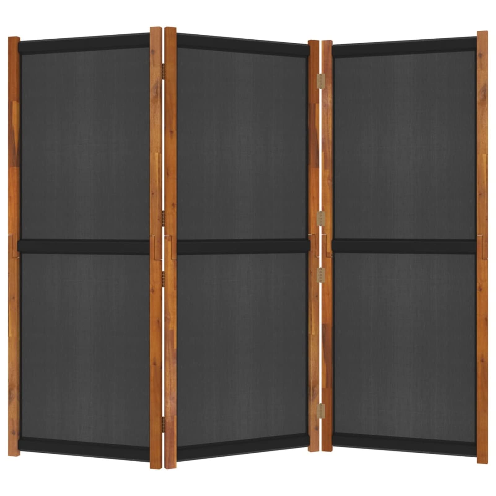 Homgoday 3-panelowy parawan czarny 210 x 180 cm, meble do wnętrz i na zewnątrz, wystrój domu, wyposażenie domu do wnętrz, sypialni, salonu, biura