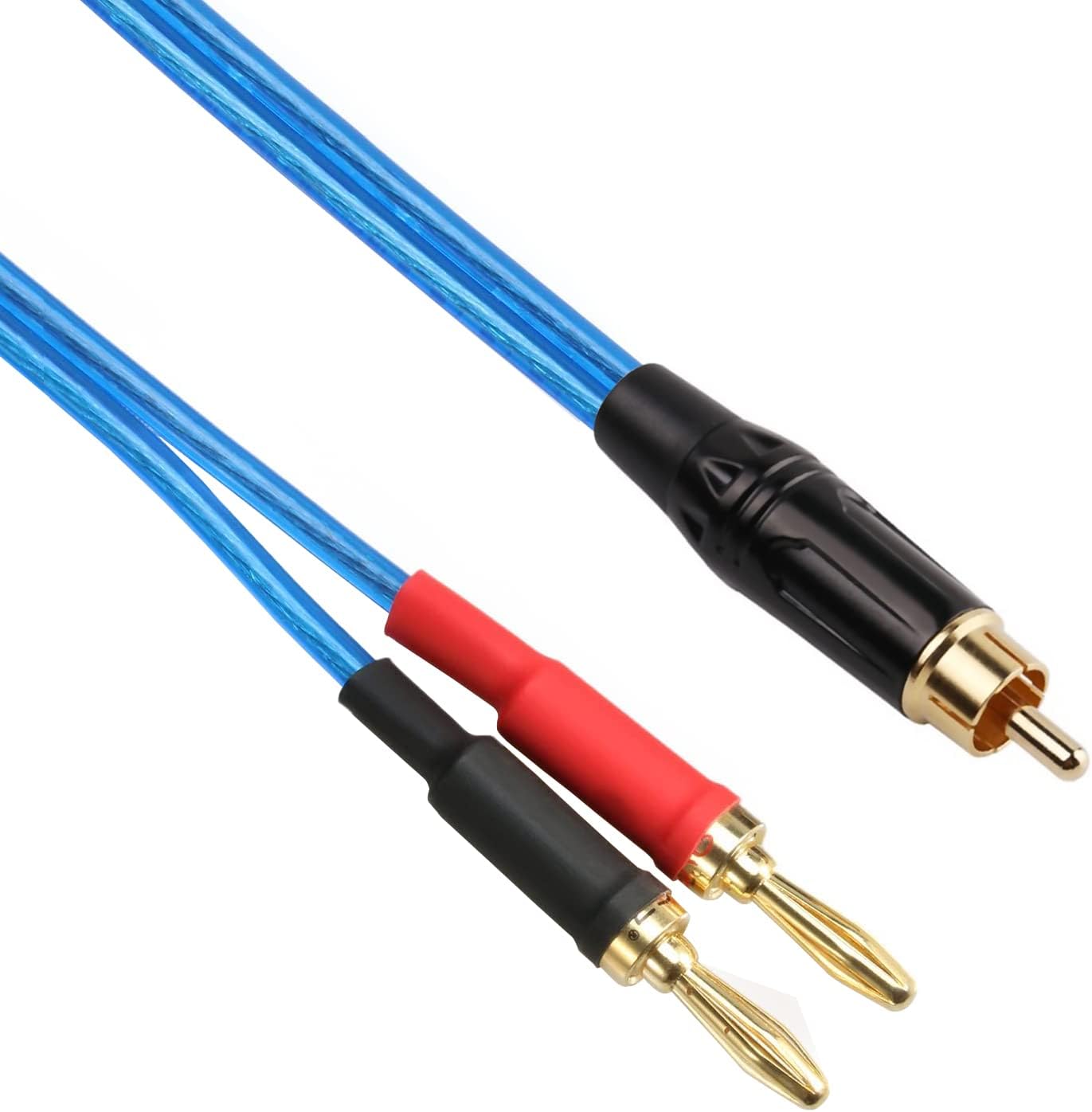 Amazon luxferre rca バナナ プラグ 変換 バナナ プラグ rca 変換 ケーブル 2M rca to banana
