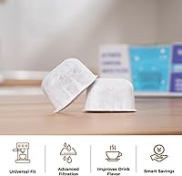 Vista 5 de Paquete de 12 repuestos de filtros de agua de carbón vegetal, para cafeteras Keurig.