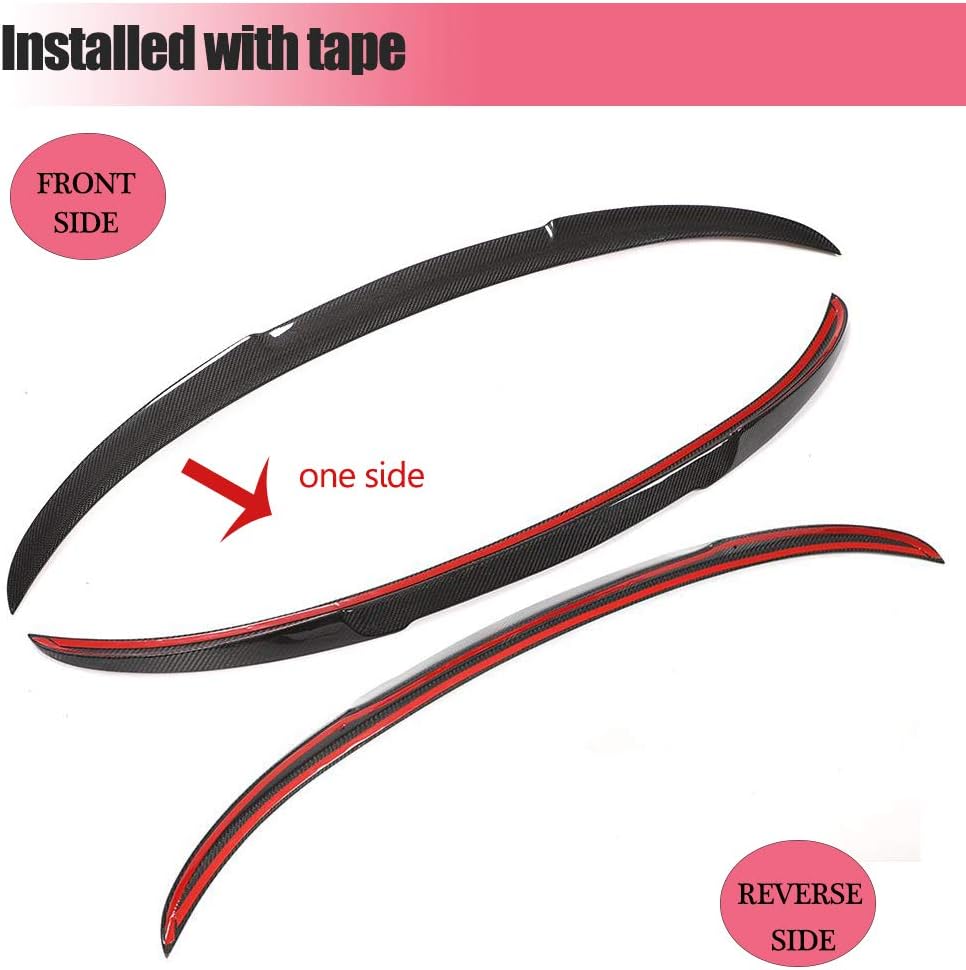 MCARCAR KIT Carbon Fiber F36 Spoiler Compatible with 2014-2020 BMW 4-Series F36 Spoiler Gran Coupe 4-Door 420i 428i 430i 435i 440i Rear Boot Lid Highkick Wing Lip