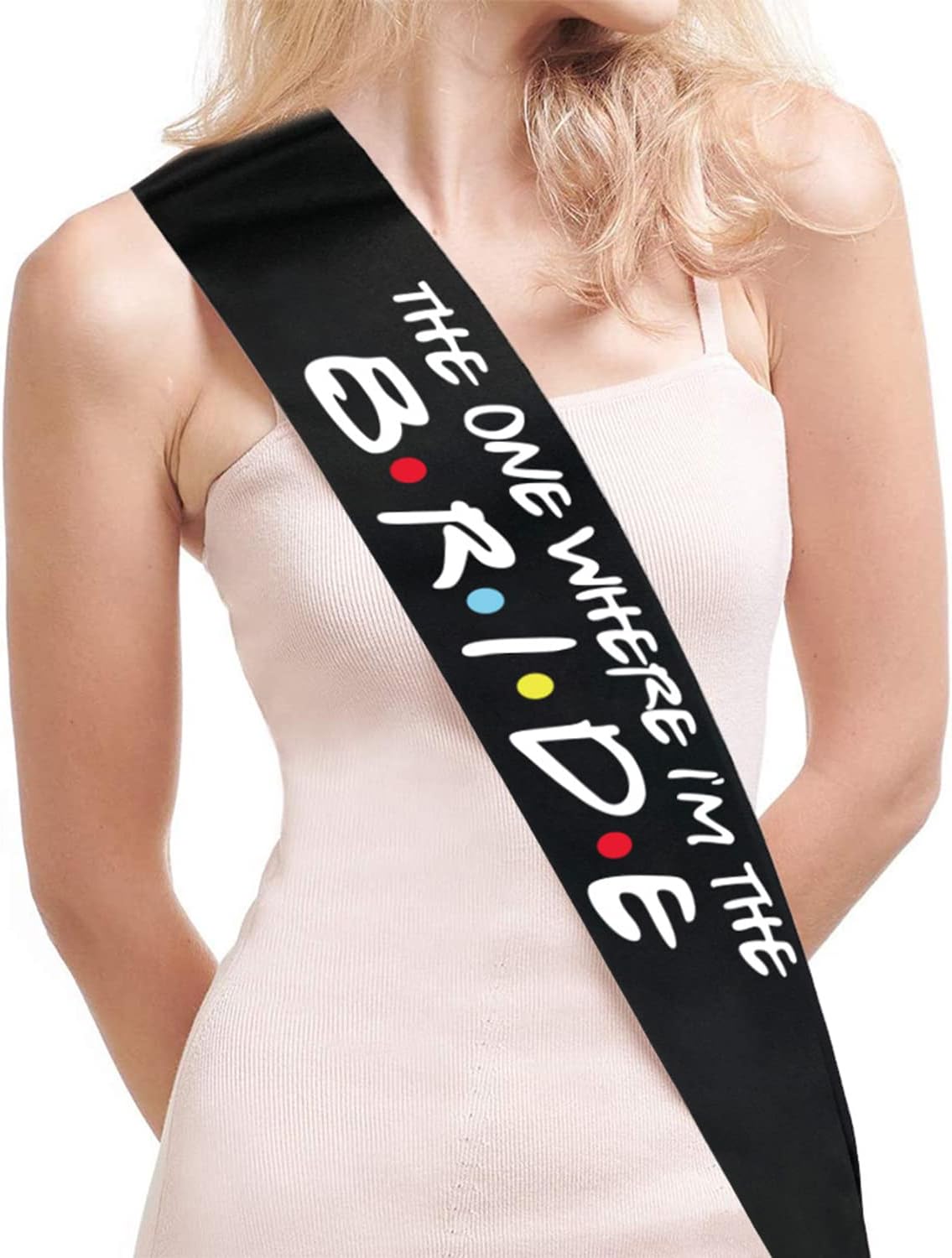 GenericBride to Be Sash, The one Where I'm The Bride ' Sash for Hens Party Wedding Decorations Party Favors Accessories Future Wifev
