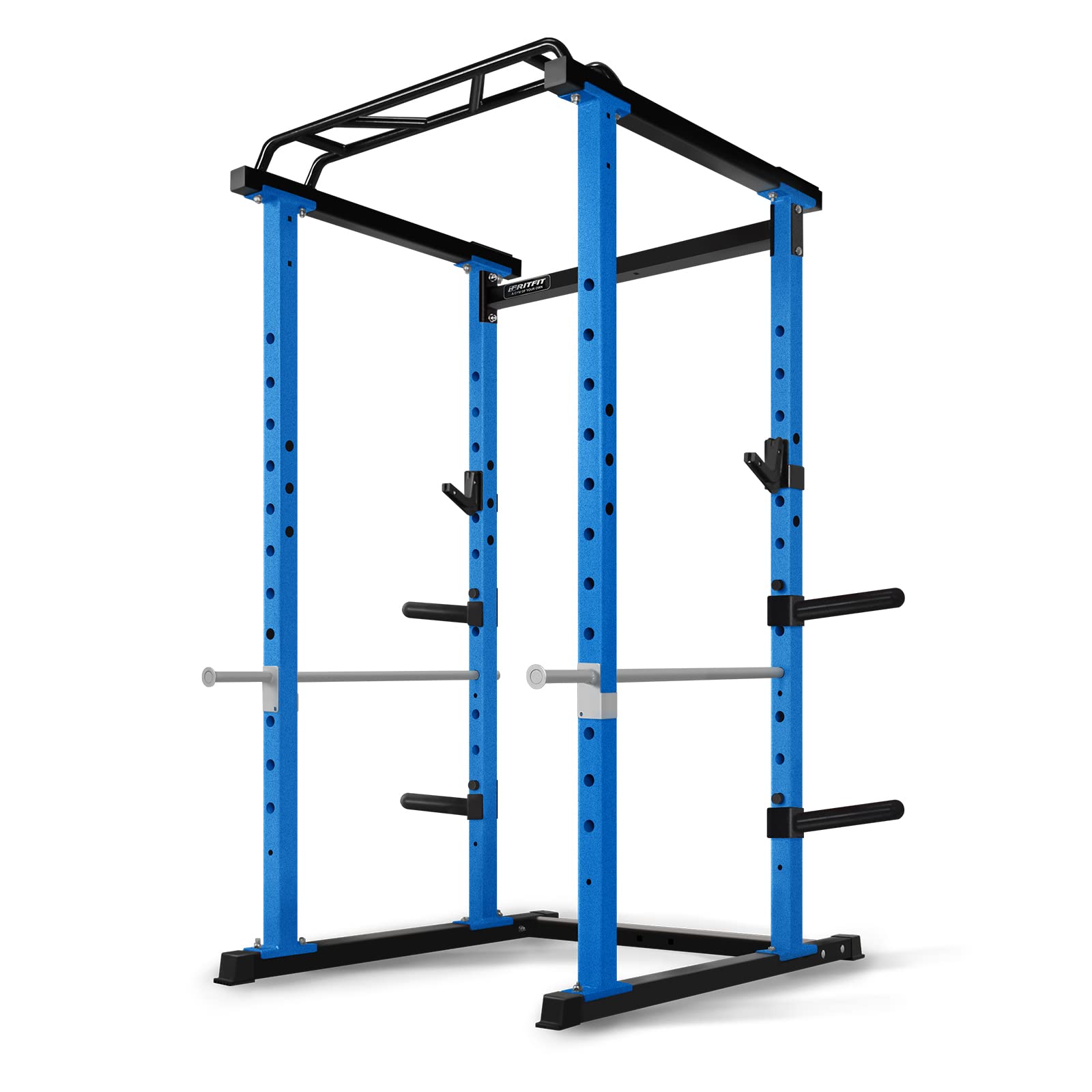 RitFit PPC01 Power Cage 1000LB Capacity and Packages with Optional Basic Power Rack, Weight Bench, Barbell Set with Olympic Barbell, DIY LAT Pull Down Pulley System, for Garage & Home Gym