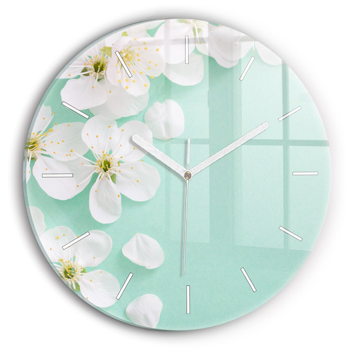 Horloge en verre silencieuse pour chambre sans bruit de tic-tac