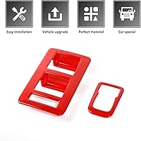 Vista 4 de para Bronco - Moldura de Control del Interruptor de Elevación de Ventana, 2 Piezas Cubierta del Panel de Ajuste del Espejo Retrovisor de la Consola