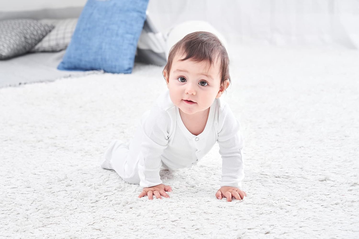 ACESTAR Newborn Baby Footed Pajamas with Mitten Cuffs - Cotton Snap-Up Baby Sleepers for Sleep and Play Footies 0-12 Months - Image 3