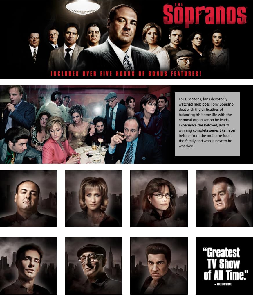 The Sopranos: The Complete Series [Blu-ray] [Region Free]