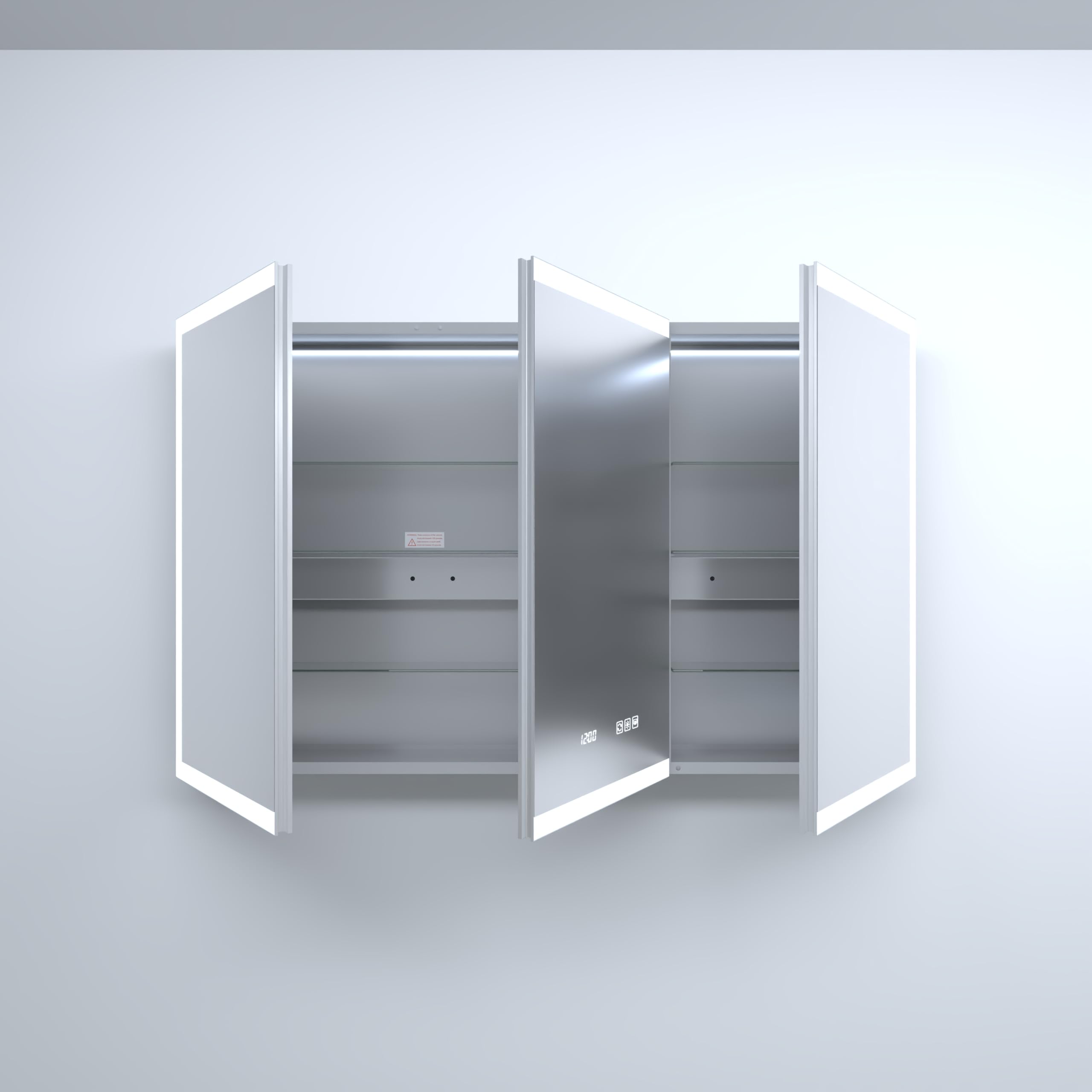 Jensen 490 Basic Styleline Recessed Steel Medicine Cabinet, White