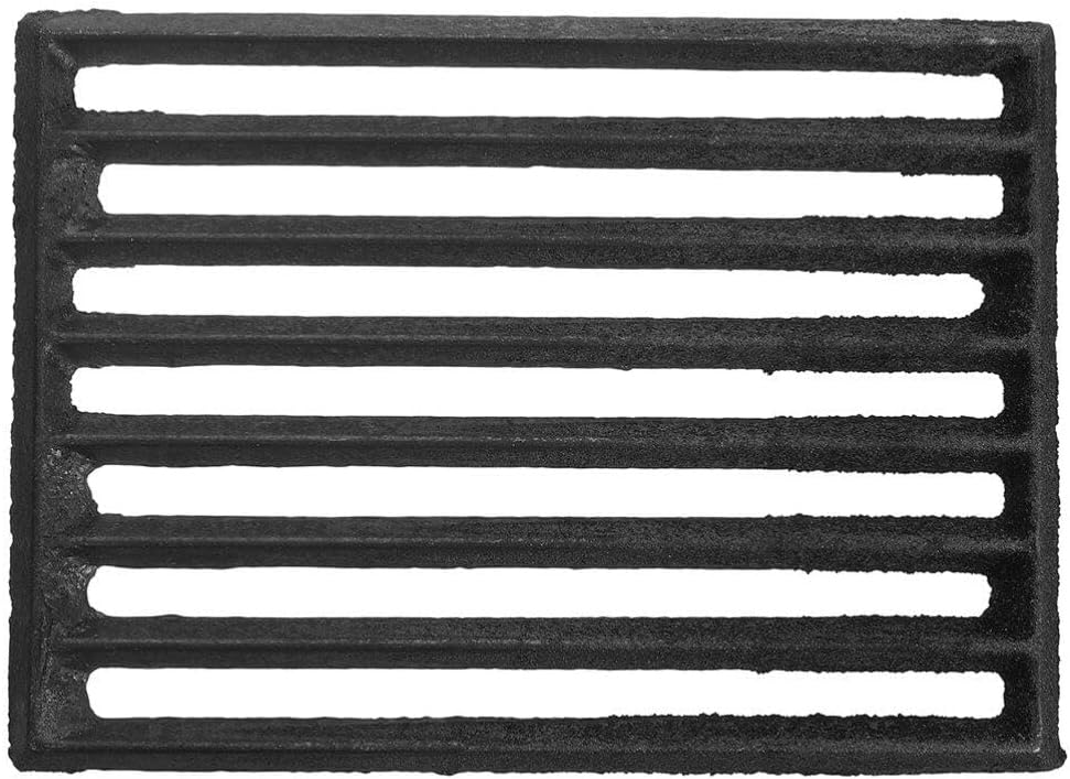 POPETPOP Iron Fire Grate for Stove and Barbecue Fireplace Grate for Outdoor Camping and Indoor Use for Grilling Meat Vegetables