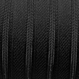 Spiral-Laufschiene 3 mm garnimex Endlos-Reißverschluss 3 mm schwarz - 5 m Meterware + 15 Zipper - Farbe 039