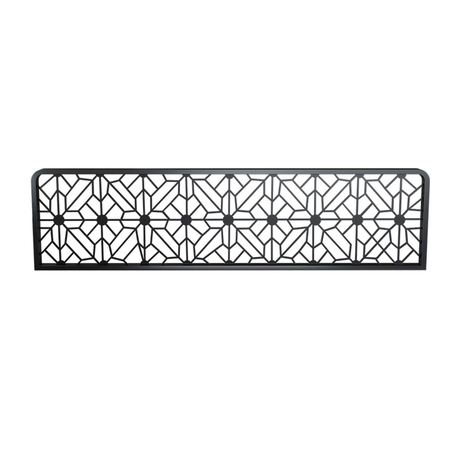 Mamparas de hierro negro para comedor de 80 cm, panel decorativo de semiprivacidad