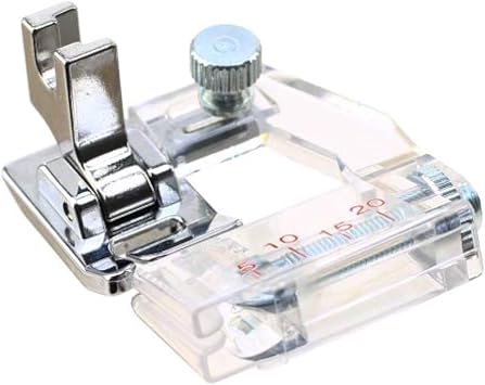 ZIGZAGSTORM 6287 Low Shank Bias Tape Binding Presser Foot for Babylock,Brother,Janome,Kenmore,Pfaff,Simplicity,Singer Sewing Machine #ESG-ABB