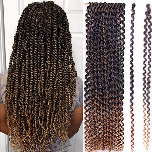 7Packs Passion Twist Crochet Hair Pre Looped Water Wave Crochet Braids Synthetic Braid Passion Twist Hair