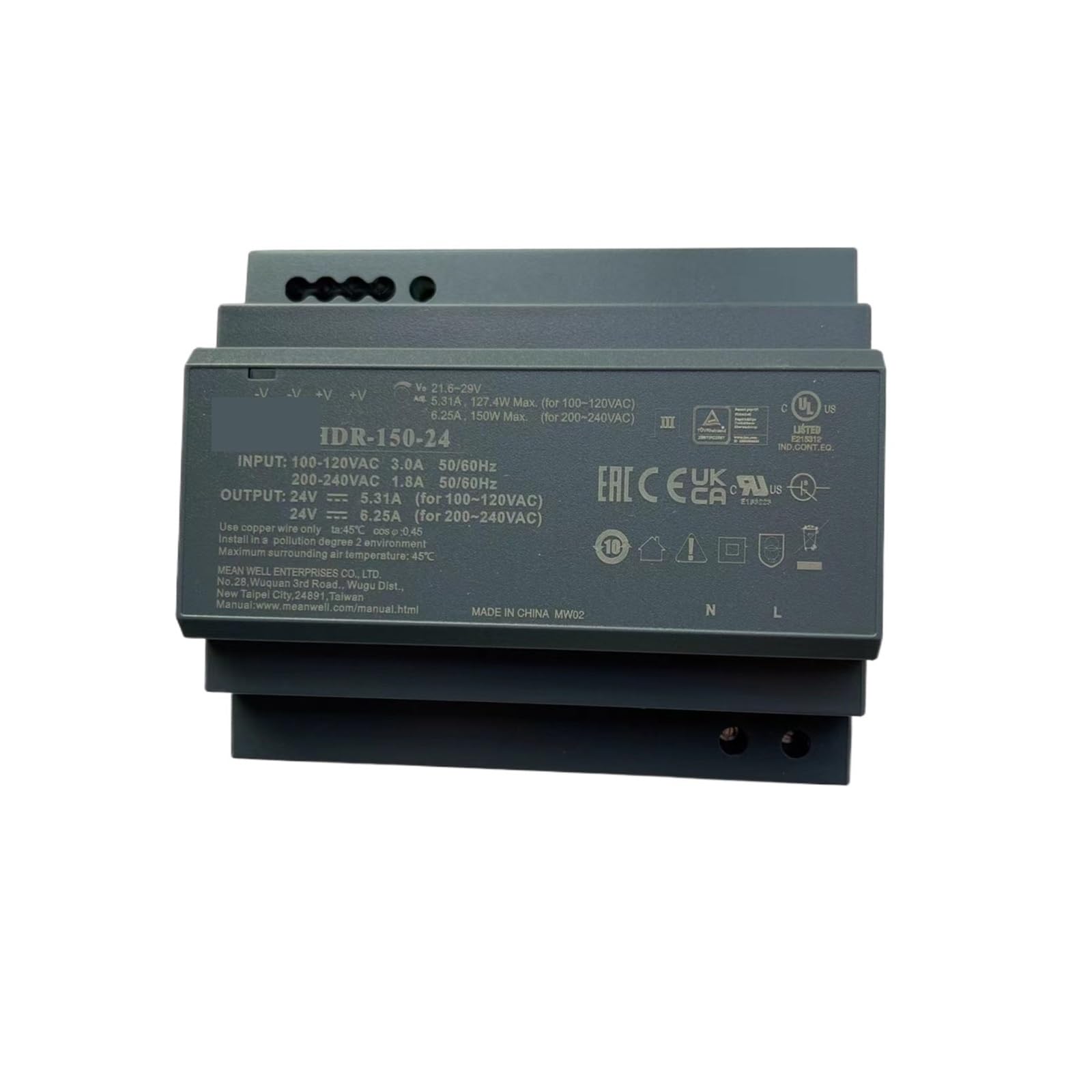 BFSYDLUJ HDR-150 HDR-150-12V 11.3A HDR-150-15V 9.5A HDR-150-24V 6.25A HDR-150-48V 3.2A 150W Switching power supply(HDR-150-24)