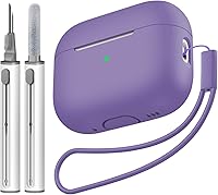 Vista 35 de Compatible con Airpods Pro 2 Case, Funda Protectora de Piel de Silicona Suave con Kit de Limpieza y Cordón Compatible para AirPod Pro de 2ª