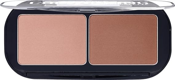 Essence Contouring Duo Palette - Matte Finish, Brown, Palette Container