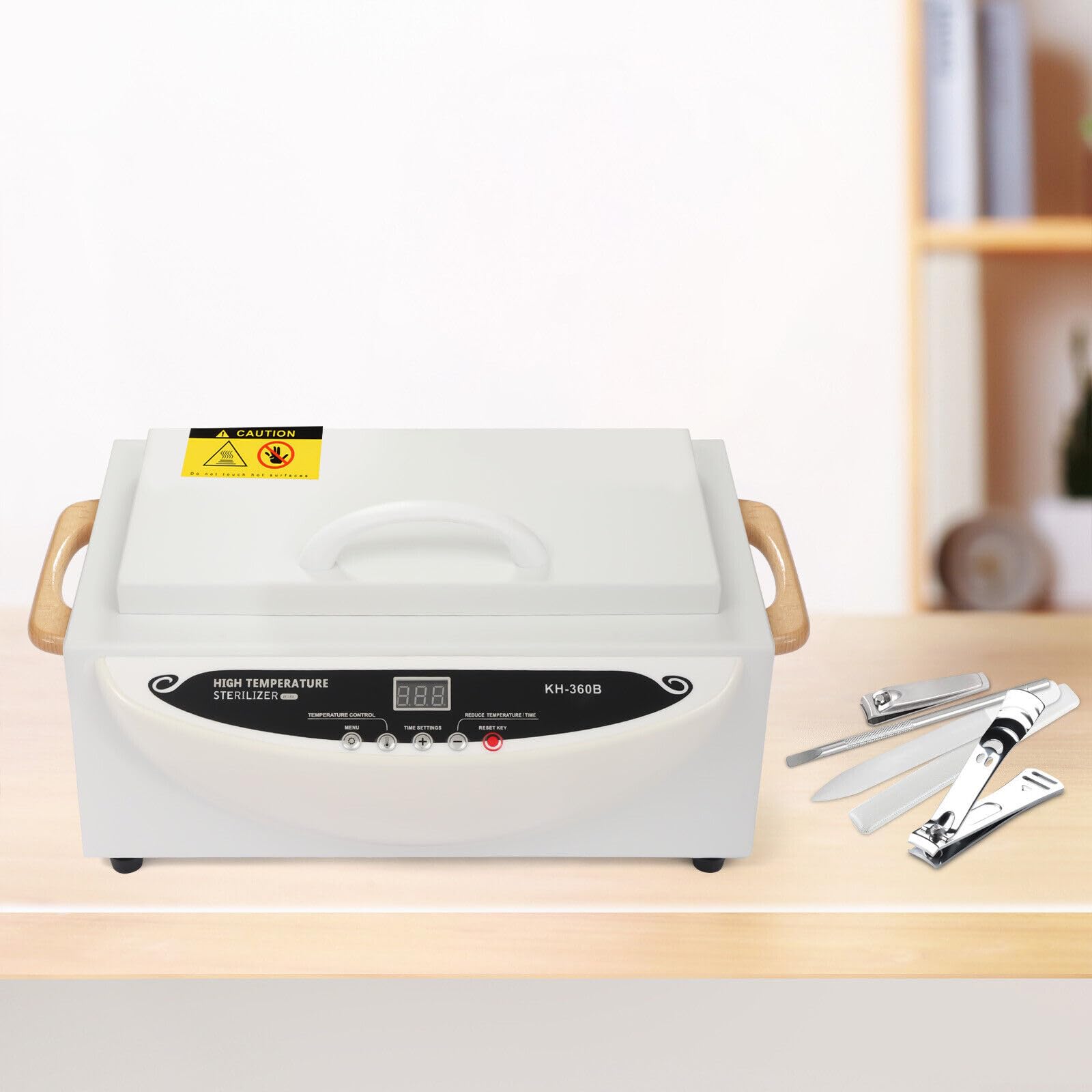 Sterilizzatore ad aria calda sterilizzatore ad alta temperatura per strumenti, 500 W, 250 °C, sterilizzatore a calore secco, sterilizzatore per studi di manicure e parrucchieri