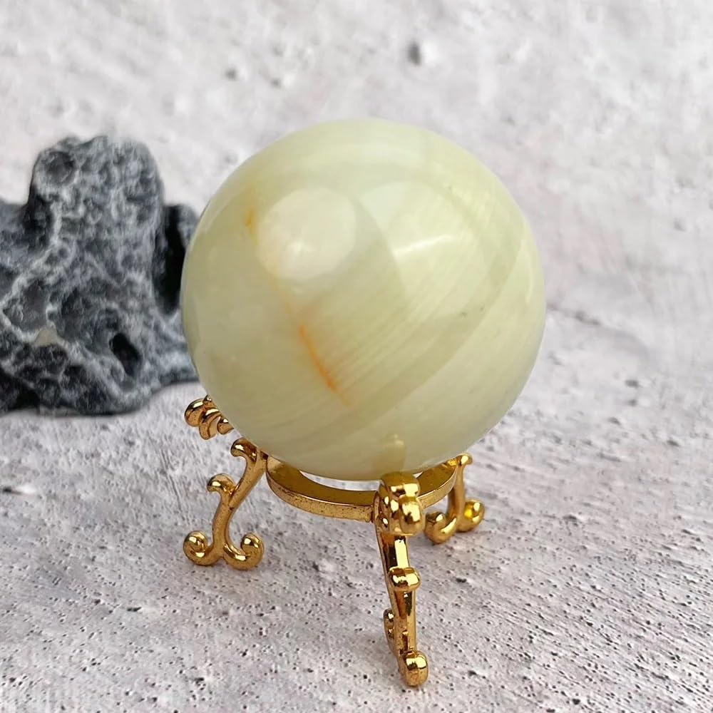 AUOQKQUT Beautiful Afghan Jade Ball Crystal Home Decor Gift