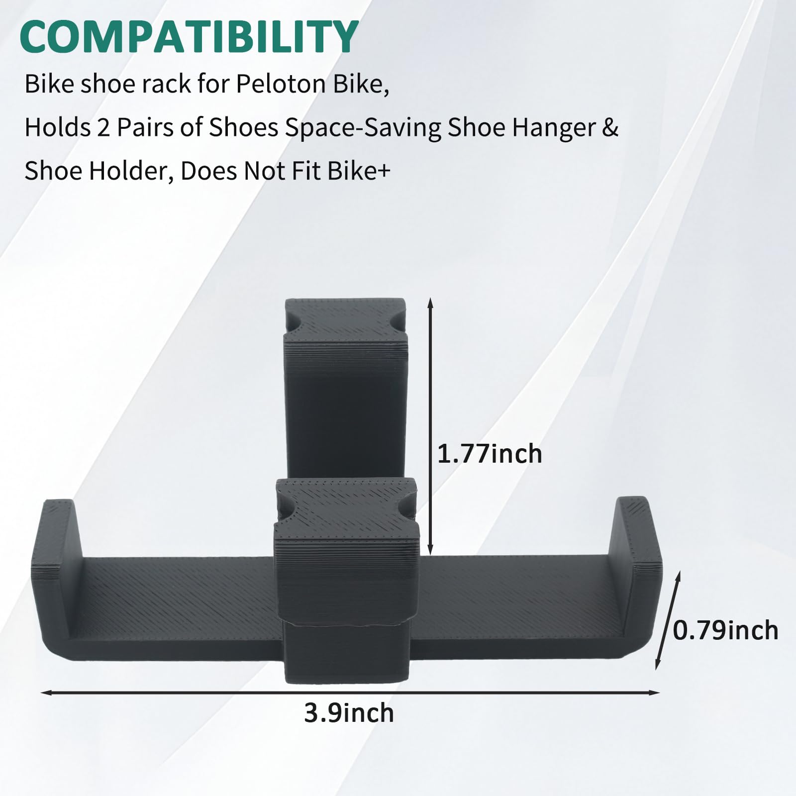 GGTE Bike Shoe Holder for Peloton Bike, Space-Saving Shoe Hanger & Shoe Holder, Does Not Fit Bike+ (2-pack)