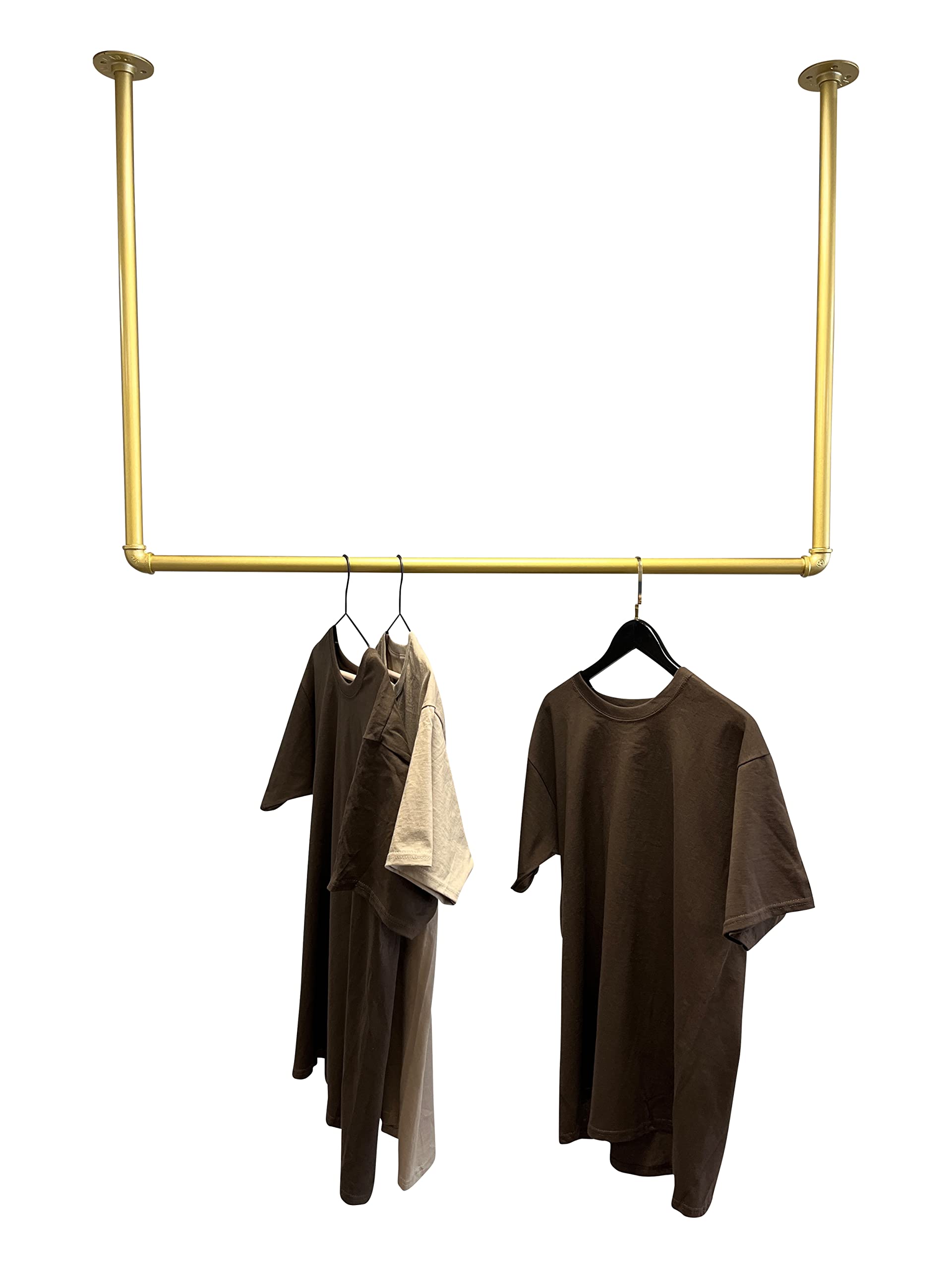 Industriële Plafond Kledingstang Garderobe - U-Model