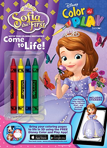 Bendon Disney Sofia the First Color and Play 32-Page Activity Book