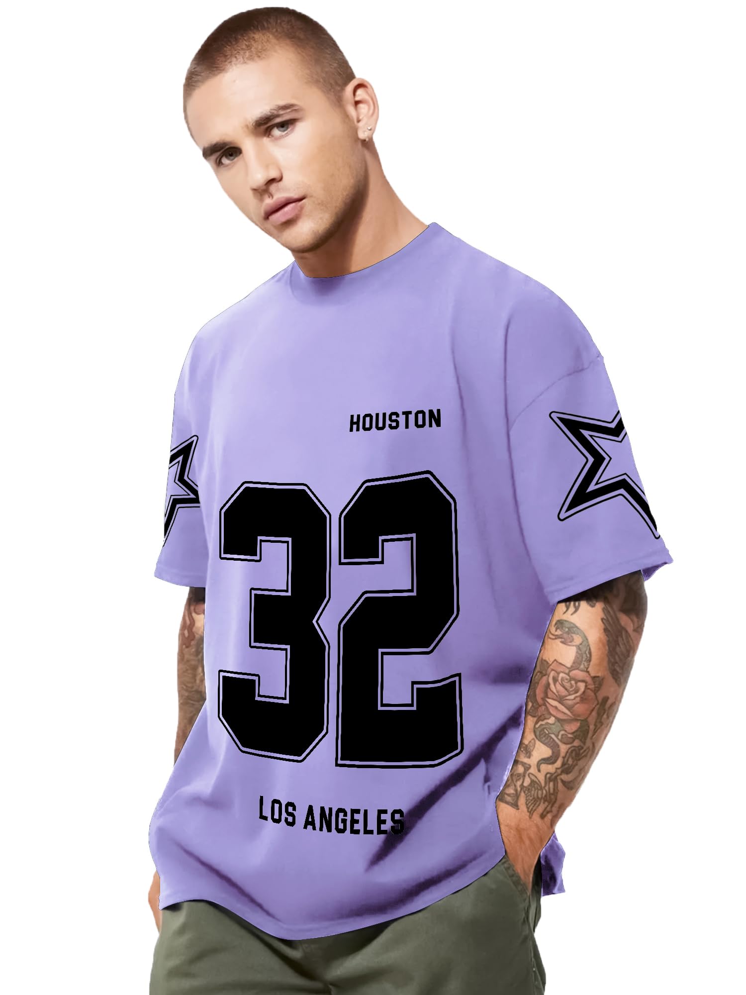 Jump Cuts||Printed Tshirt for Men||Drop Shoulder Tshirt for Men||Round Neck for Men||Cottonblend Oversized T-Shirt