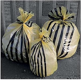 Hanfare TSYB/1 Tiger Stripe - Bolsas de basura clínicas (70 L, 50 unidades), color amarillo