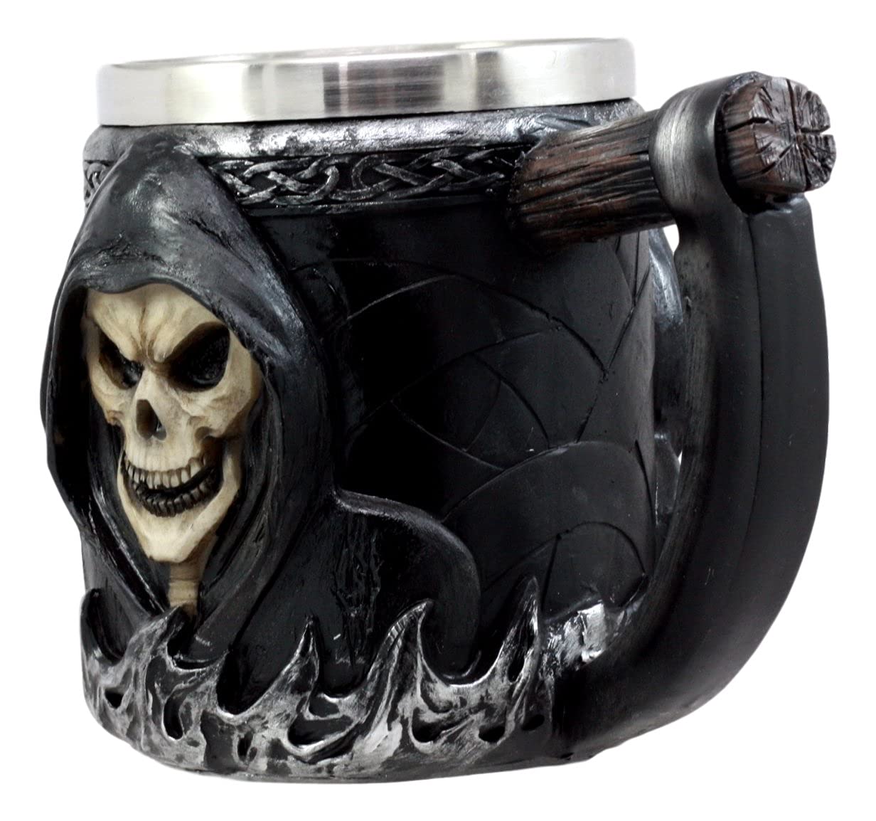 Amazon.com | Ebros Gift Death Grim Reaper Coffee Mug With Scythe Handle Day  Of The Dead Skeleton Reaper Skull Beer Stein Tankard Drink Cup 14oz: Beer  Mugs & Steins