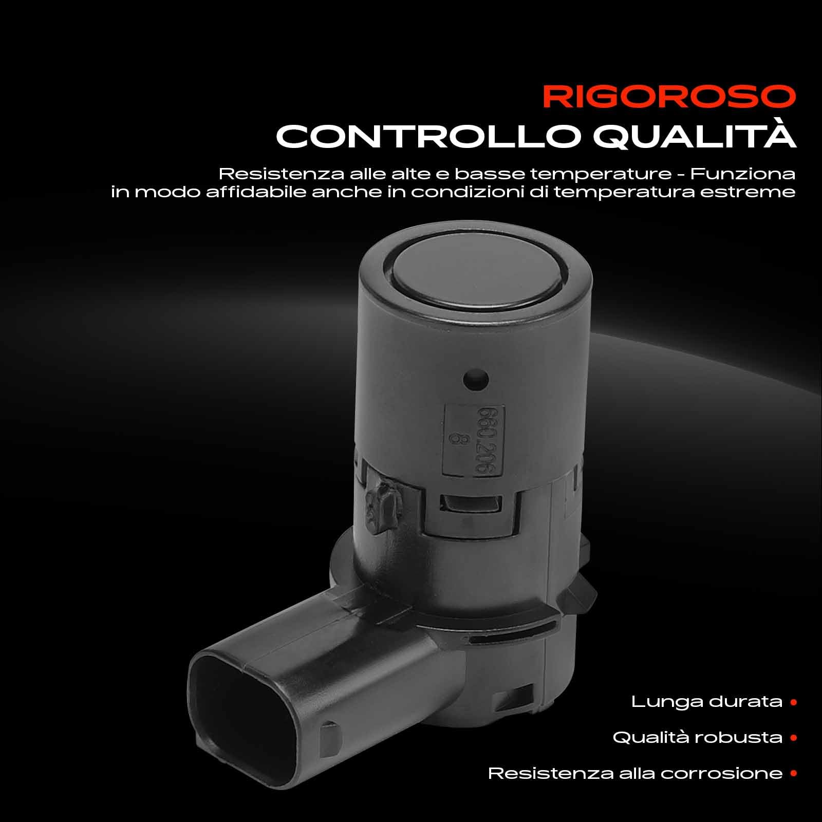 Frankberg 4 sensori di parcheggio anteriori e posteriori 66200306567 | Compatibile con: Serie 6 Cabrio E64, X5 E53, M.i.n.i decappottabile R52, Serie 5 E39, Serie 5 Touring E39