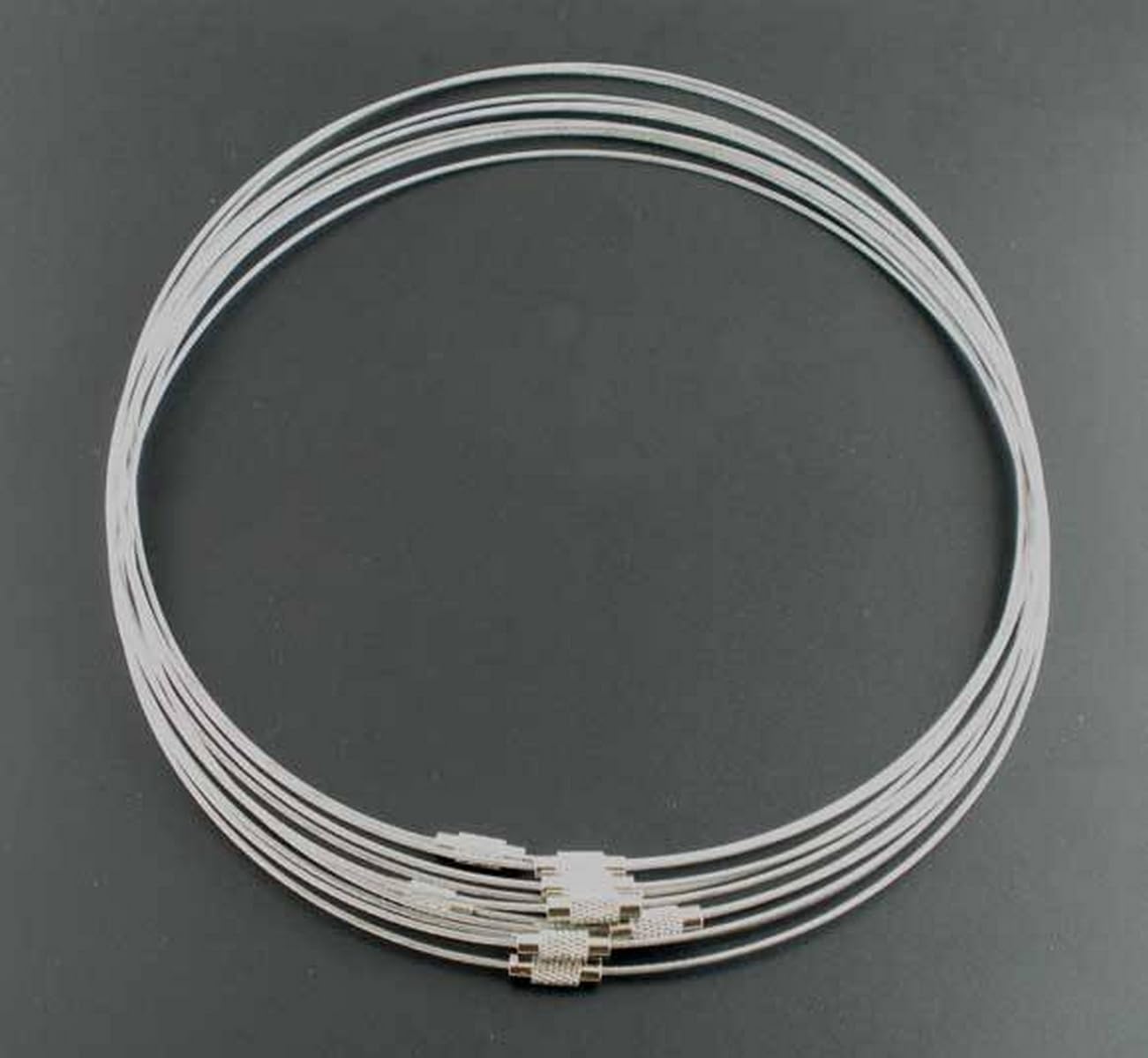 Fanshiontide Set di 24 collane girocollo elastiche, elastici al neon