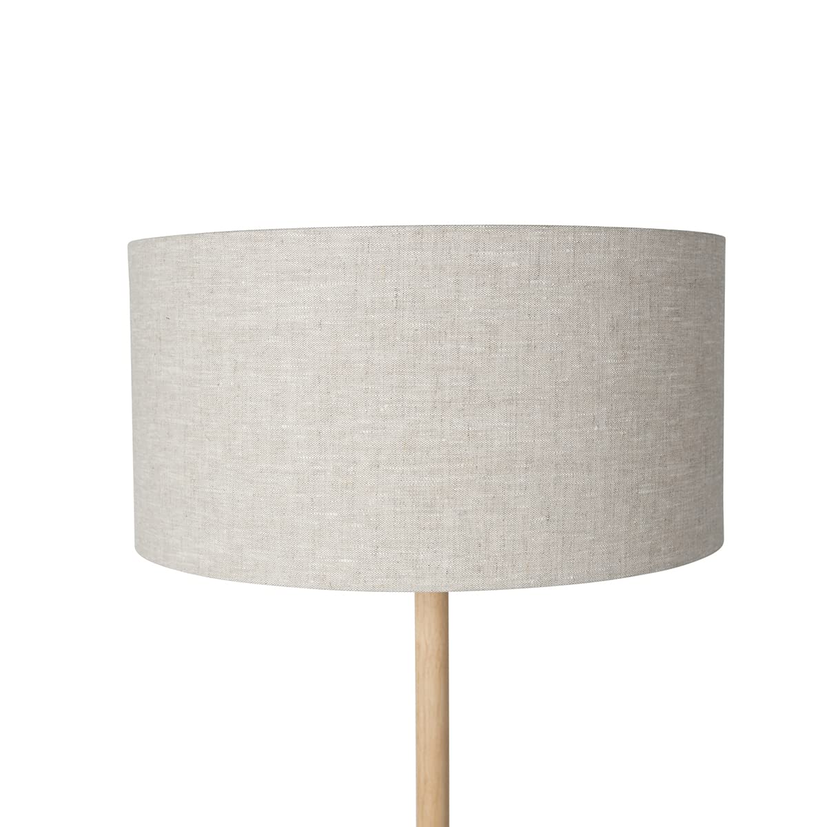 Qazqa rústico Lámpara de pie rural madera con pantalla marrón claro - Mels/Redonda/Alargada Adecuado para LED Max. 1 x 40 Watt