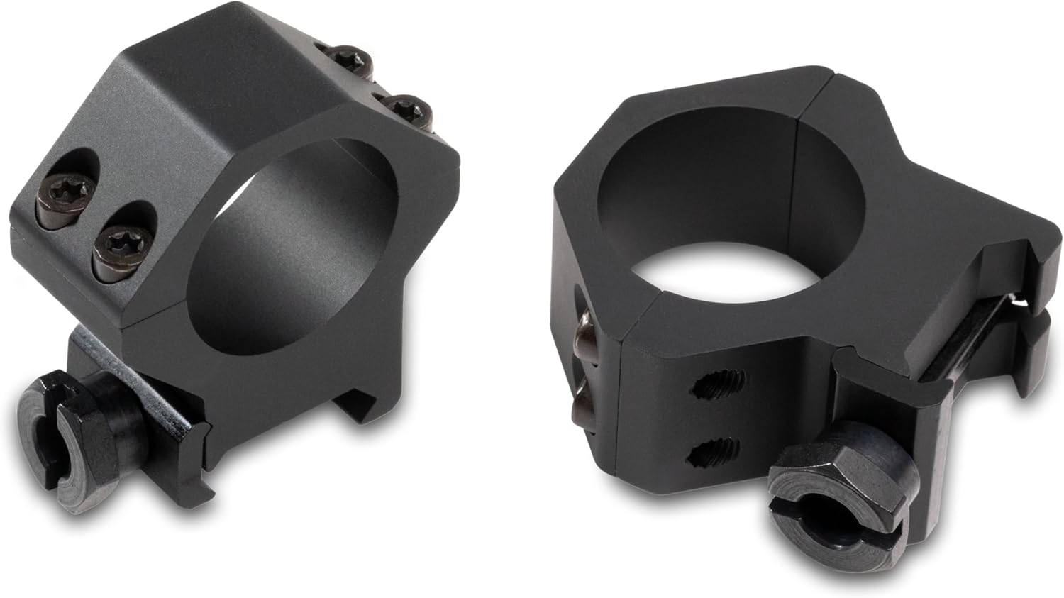 WEAVER Heavy Duty 4-Hole Scope Rings – Tactical Aircraft Grade Aluminum Rings – Secure 4-Screw Mount and Picatinny Bases