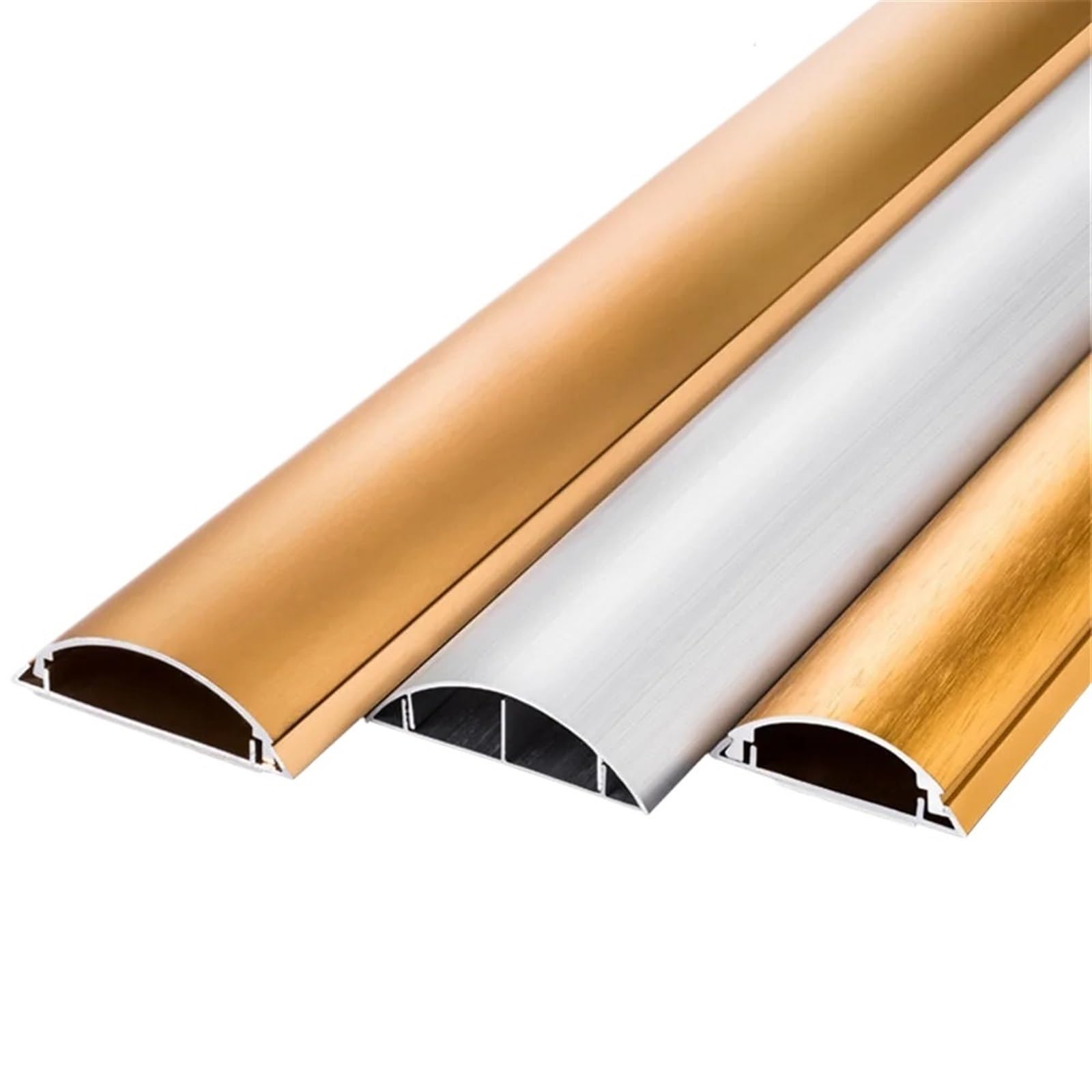 Rampa de Suelo de 30x8mm, gestión de Cables, Protector de Cables for Suelo, Cubierta de Cables for Suelo, Ocultar Cables en casa y Oficina Canaletas para Cableado(2pcs 50mmX13mm)