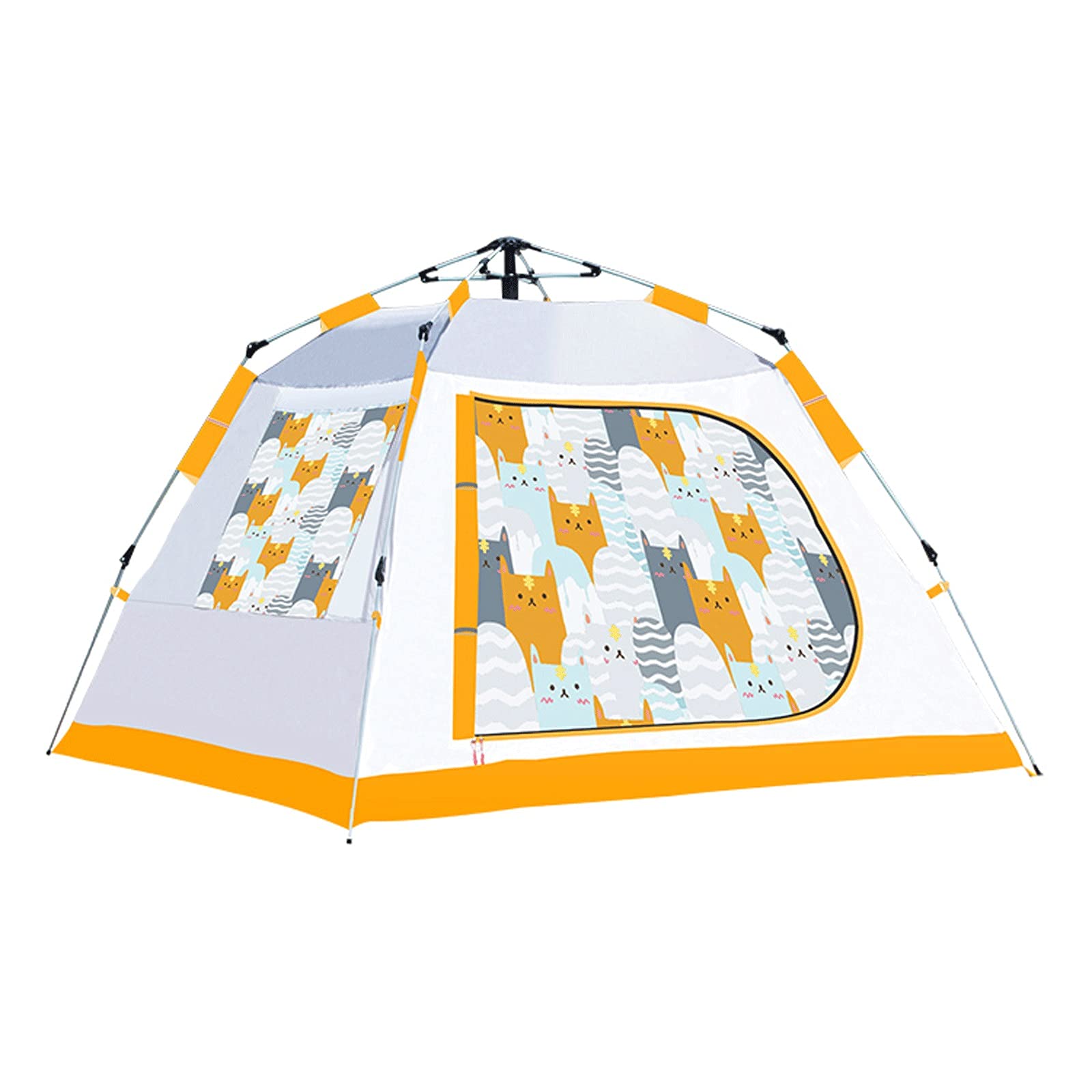 Beach Camping Tent التلقائي التخييم المنبثقة خيمة 3-4person باب واحد وثلاثة خيام ويندوز طبقة مزدوجة ماء قبة خيمة خيمة عائلية كبيرة Instant Setup Tent for Family