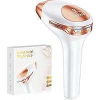 21J Epilatore Luce Pulsata con 9 Livelli di Energia, Epilatore Laser con Modalità