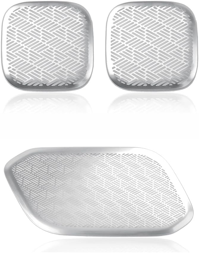 Cnaurda Stainless Steels Interior Door Speaker Decoration Cover Trim Compatible with Hyundai KIA EV9 2024-2025 Interior Accessories