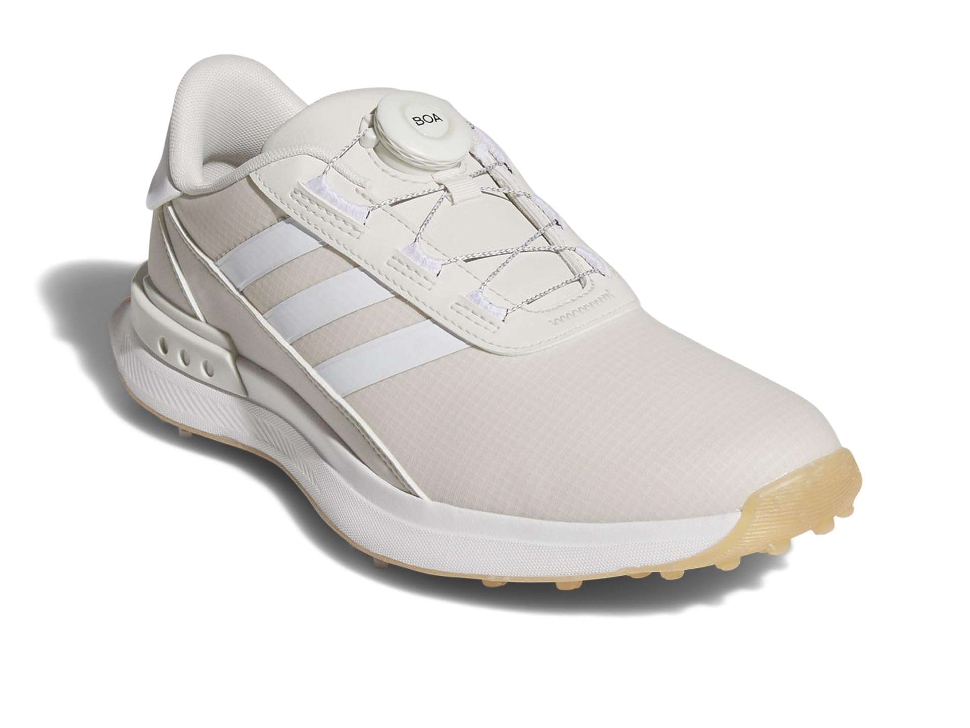 adidas Women's S2G Spikeless BOA 24 Golf Shoes, Orbit Grey/Footwear White/Gold Metallic, 8