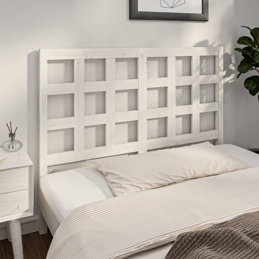 Swpsd Bed Headboard Wooden Bed Backboard Floor Standing Bed Support Fashion Bedroom Decor White 140.5x4x100 cm Solid Wood Pine Furniture white Headboards & Footboards Option2