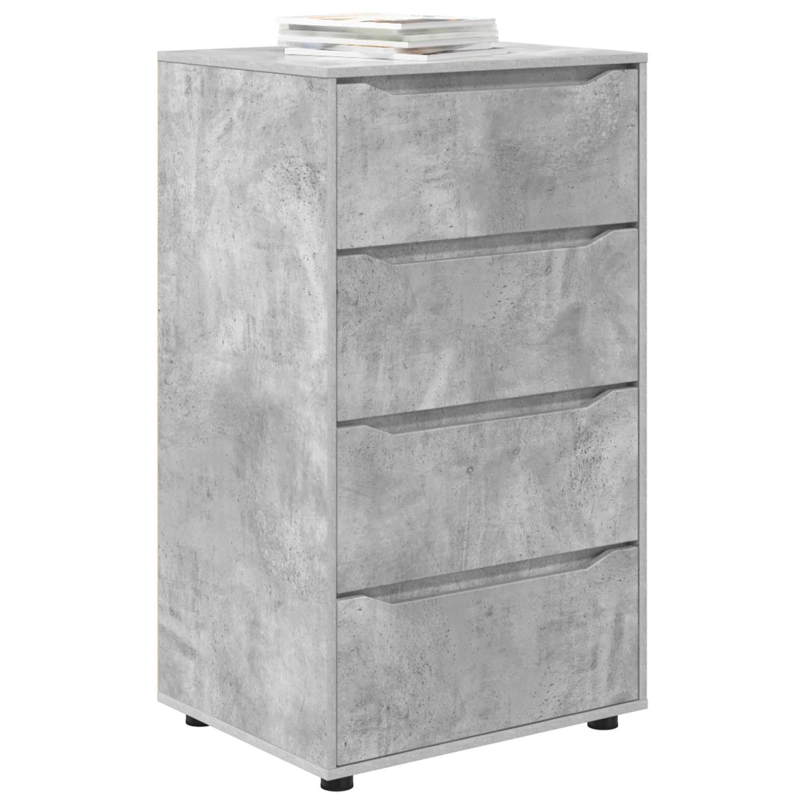 vidaXL Stauraumschränke 60 x 48 x 105 cm Holzwerkstoff Betongrau